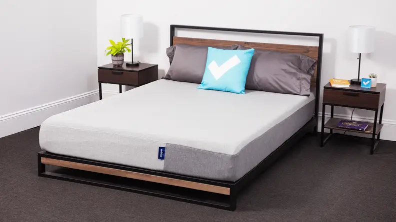 The Casper mattress in a bedroom between two nightstands