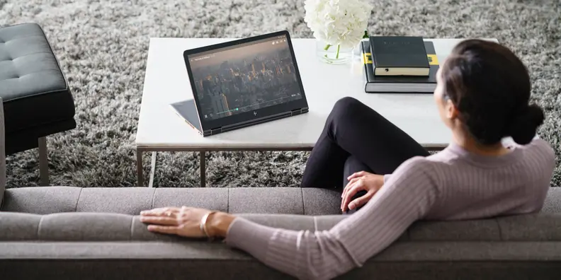 With the Spectre's 360-degree hinge, the new 15-inch model makes for an excellent laptop for streaming video.