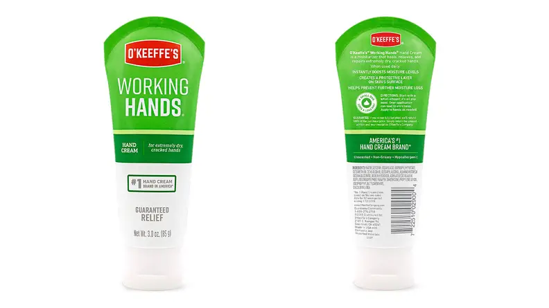 A photo of the O’Keeffe’s Working Hands Hand Cream.