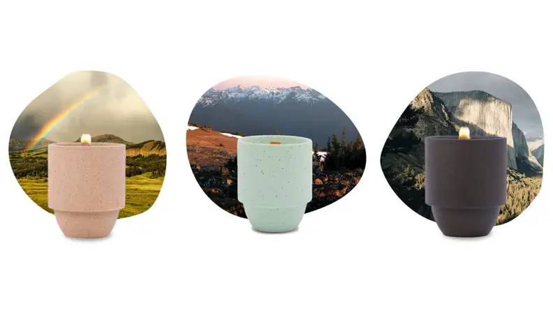 Candles inspired by parks.