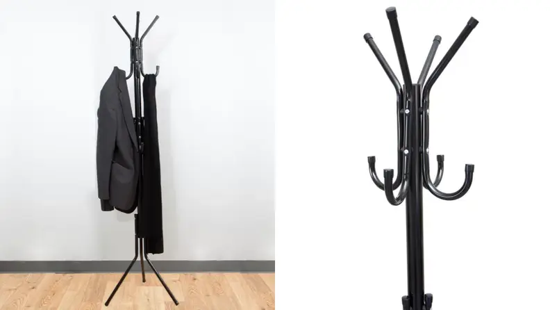 Wayfair Mind Reader Hang 11 Hook Metal Coat Rack