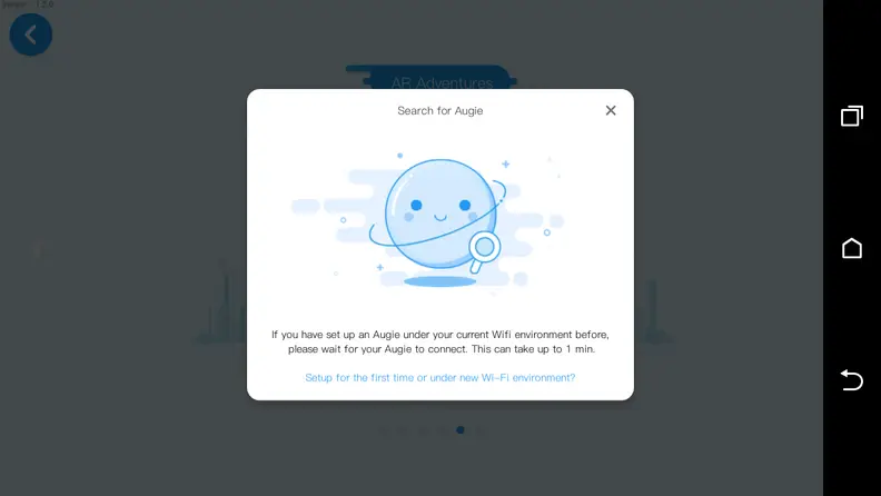 Augie connects over Wi-Fi