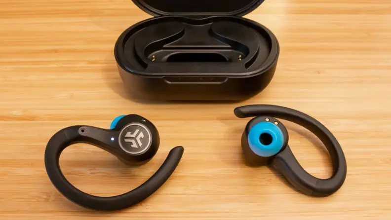 JLab Epic Air Sport on table top