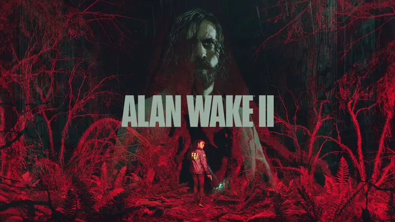 the alan wake 2 title screen