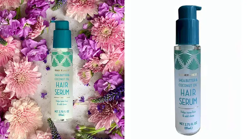 The Trader Joe’s Shea Butter and Coconut Hair Serum.