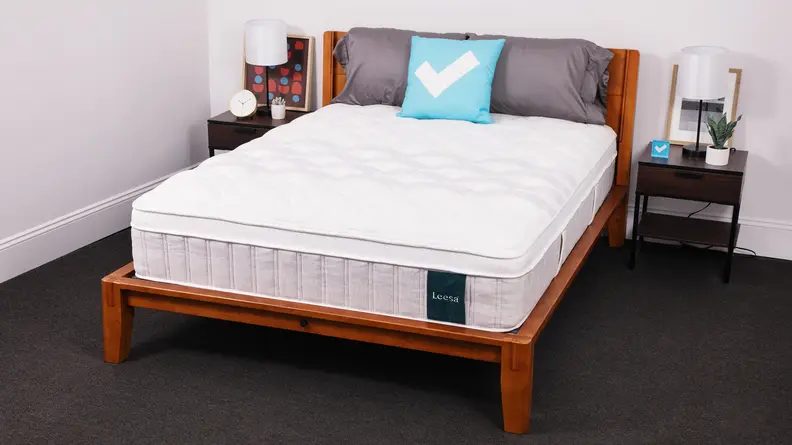The Leesa Sapira Chill in a bedroom.