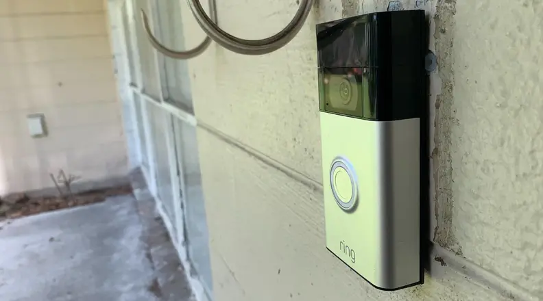 Side view of Ring Doorbell