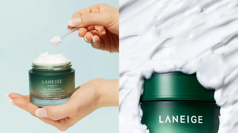 The Laneige Hypoallergenic Cica Overnight Sleeping Mask.