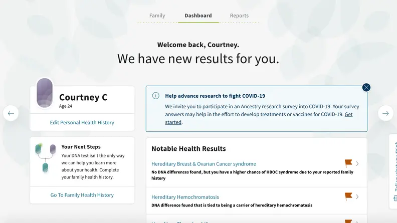 AncestryHealth Homepage