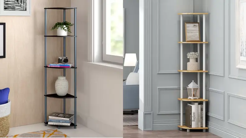 Wayfair Zipcode Design Johannes Corner Bookcase