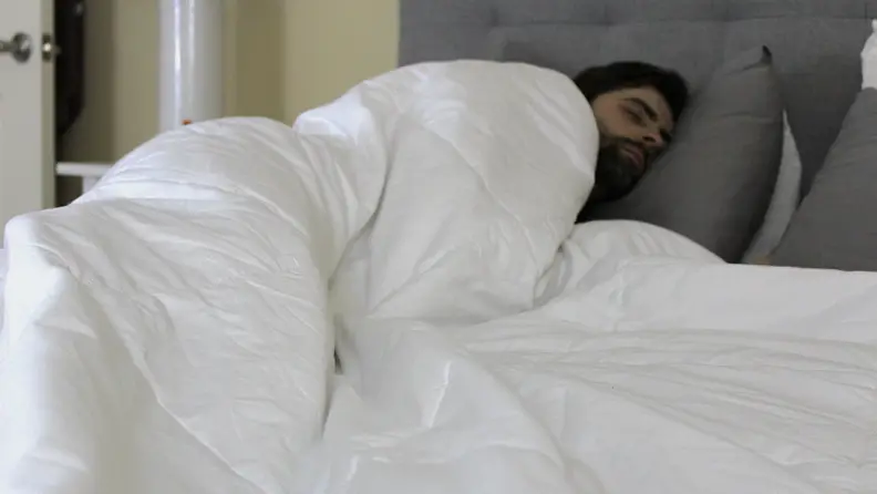 Both my boyfriend and I liked the weight and warmth of this blanket.