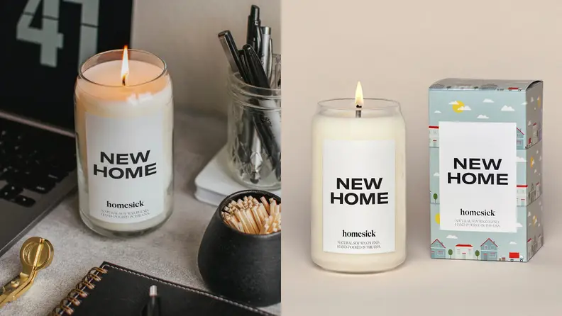 This candle has a warm, welcoming scent.