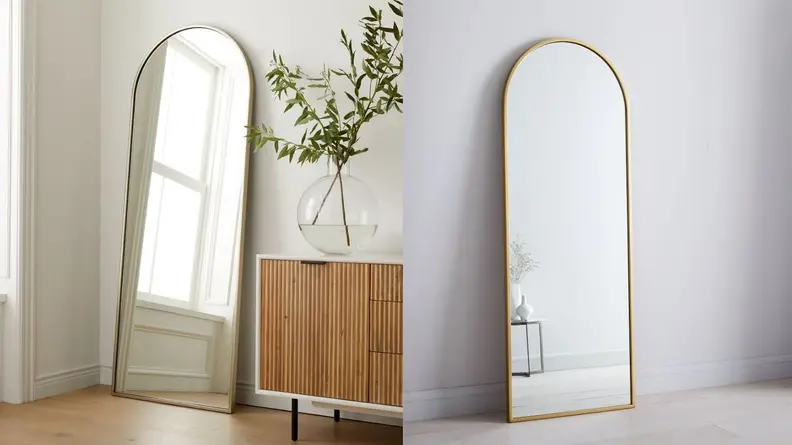 West Elm Arched Floor Mirror