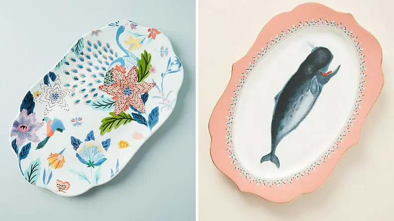 Colorful platters make serving a breeze