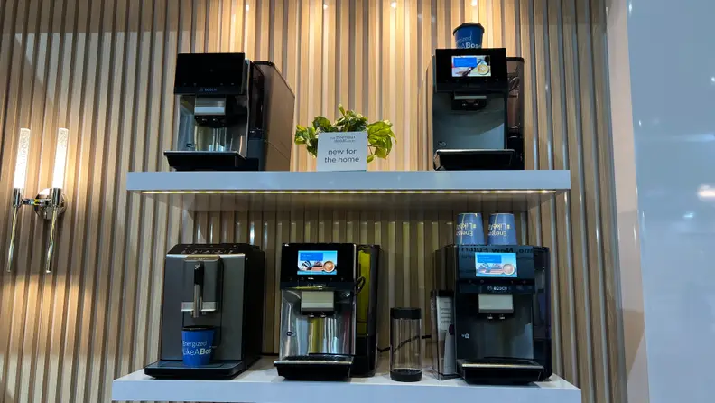 Bosch appliances sitting on shelves at the IHS Chicago Awards 2024.