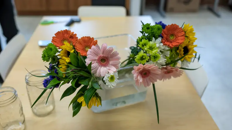 These flowers are waiting to be conditioned