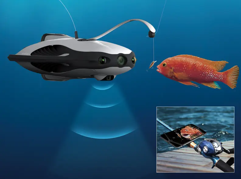The robotic lure system lets you control your lure more precisely with your smartphone.