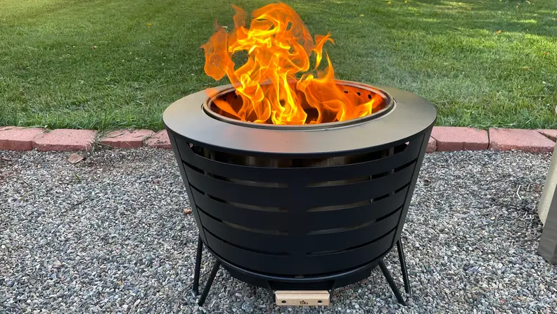 This is the Tiki outdoor wood-burning fire pit.