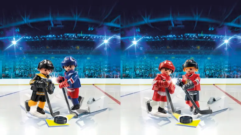 Two sets of the rival series toy