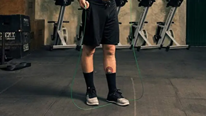 The speed rope from WOD Nation swings freely so it won't slow you down.