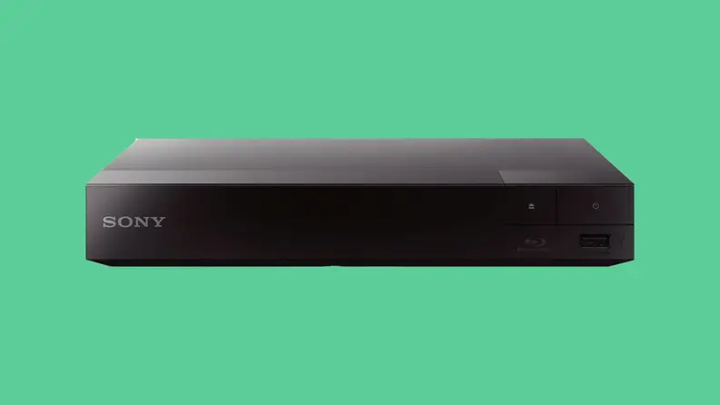 Close up of a Sony soundbar.