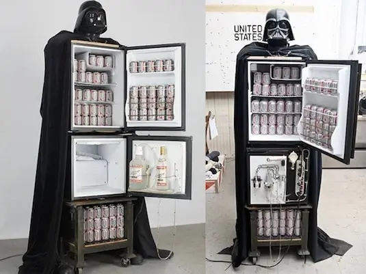 Darth Vader Vodka Fridge and Fountain