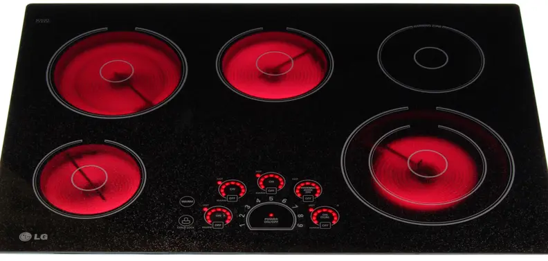 The LG LCE3010SB burners impressed with their wide range of temperatures.