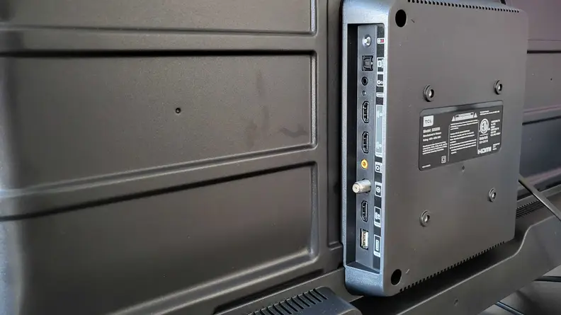 The rear panel of the 3-Series, showing off its connectivity ports