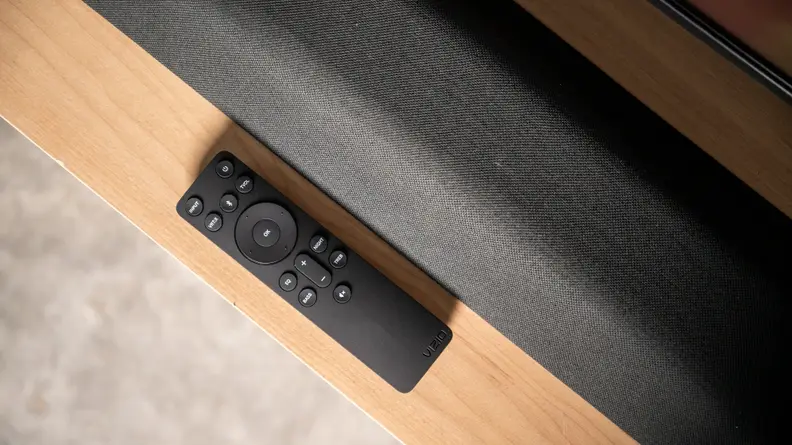Vizio M-Series soundbar and remote