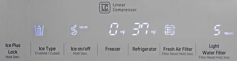 The LG LSC22991ST's touch screen controls are both subtle and responsive.