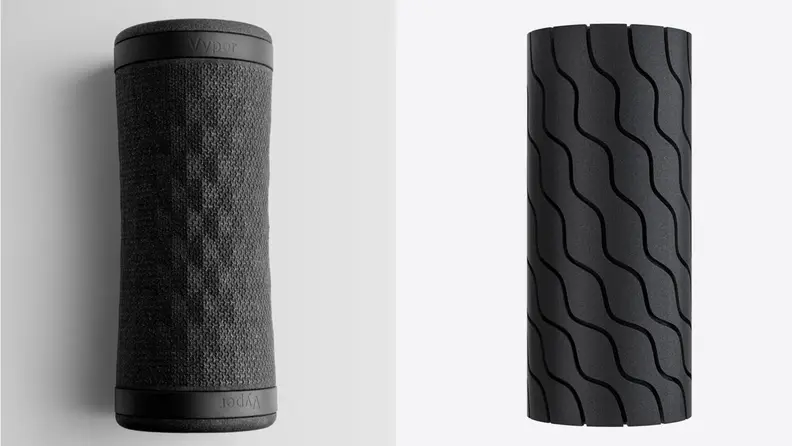 the Hyperice Vyper 3 and Therabody Wave smart foam rollers.