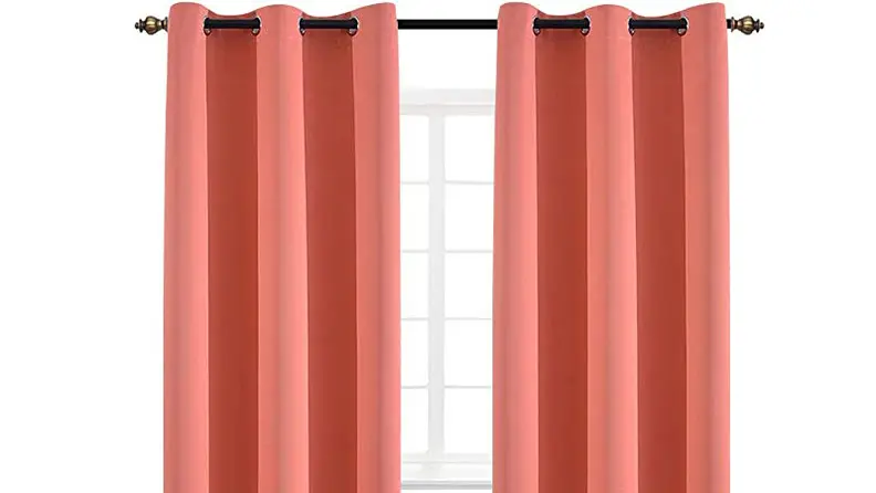 These Yakamnok coral curtains keep your room warm, provide privacy, and let you darken the room for great TV watching