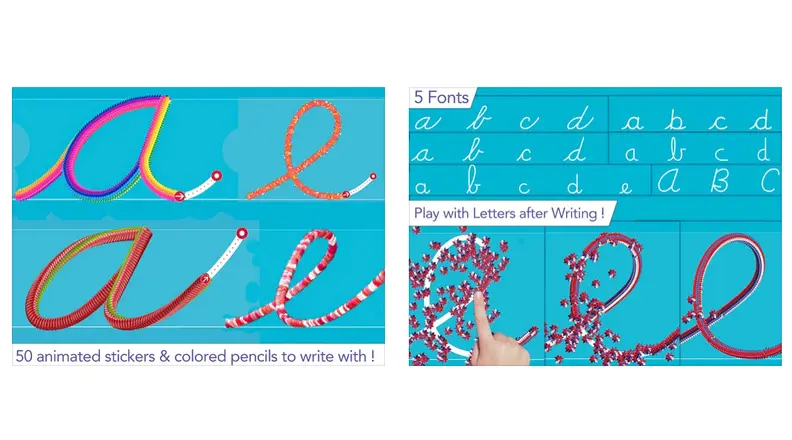 Cursive Writing Wizard app
