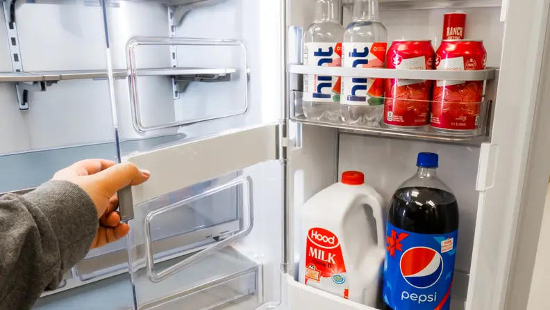 The increasingly popular door-in-door design allows even easier access to the most commonly-used items in your fridge.