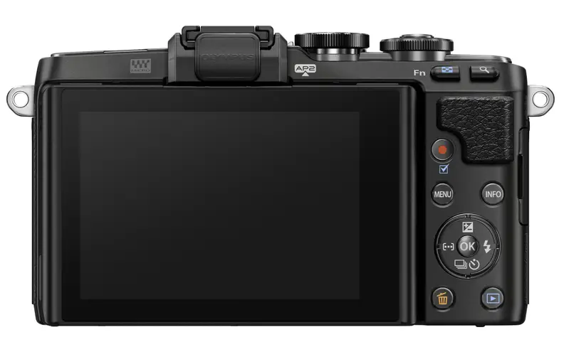 The Olympus E-PL7 is slightly smaller than the E-P5 from last year, but it lacks the innovative 2x2 control scheme.