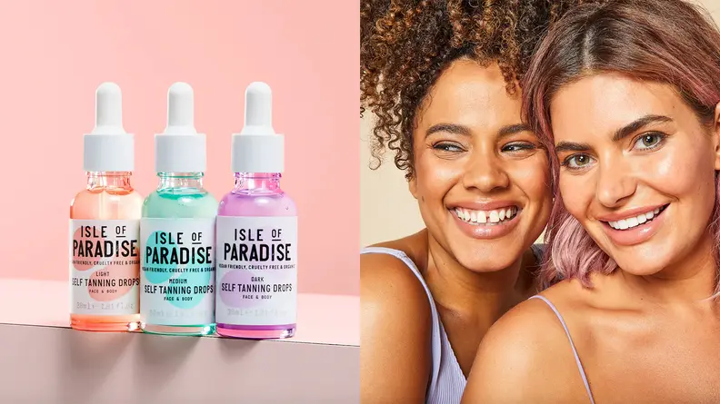 A photo of the Isle of Paradise Self Tanning Drops.