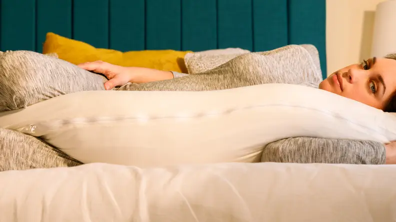 A photo of the Queen Rose Classic U Shaped Pregnancy Pillow.