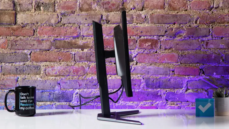 A side shot of the monitor.