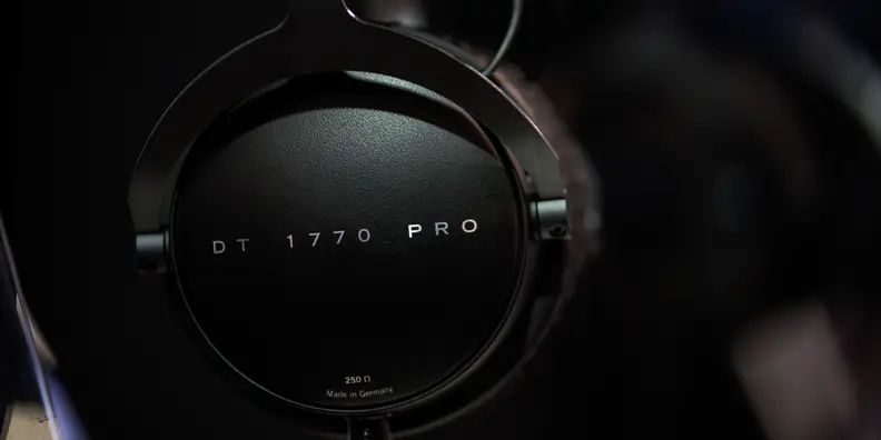 A photo of the Beyerdynamic DT 1770 Pro.