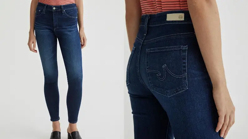 AG dark wash skinny jeans