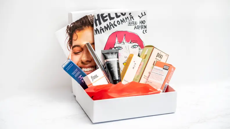 A box from Allure Beauty Box's subscription.