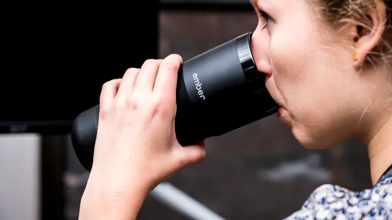Ember Travel Mug Drinking