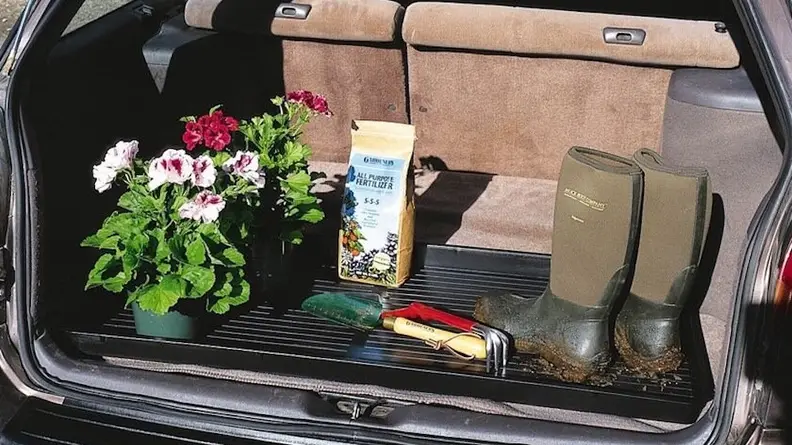 This oversized tray can be used as a trunk liner, if you want!