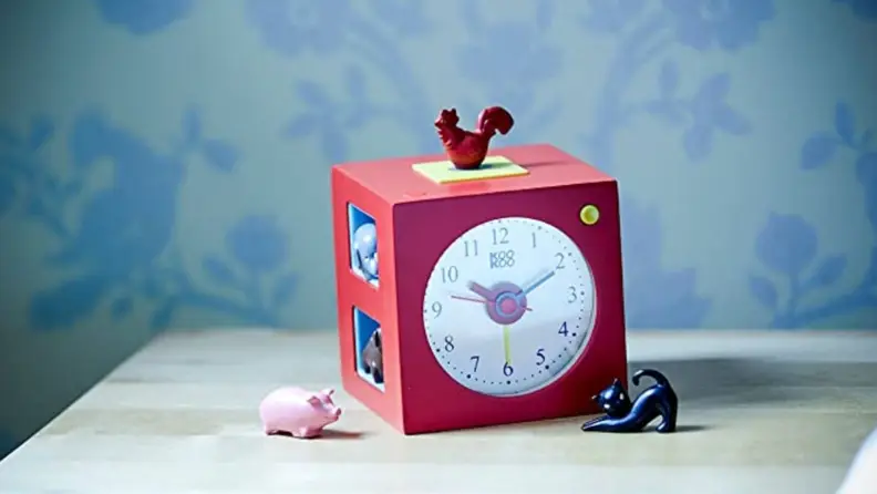 A menagerie of barnyard animals are here to wake you with this clock by KooKoo.