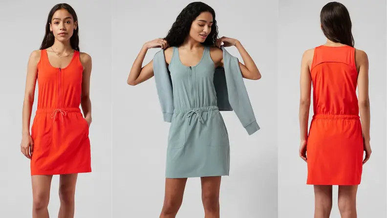 This dress is perfect for walking your dog on a spring afternoon.