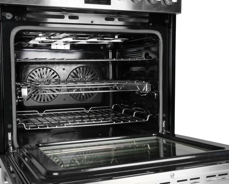 Oven cavity and racks