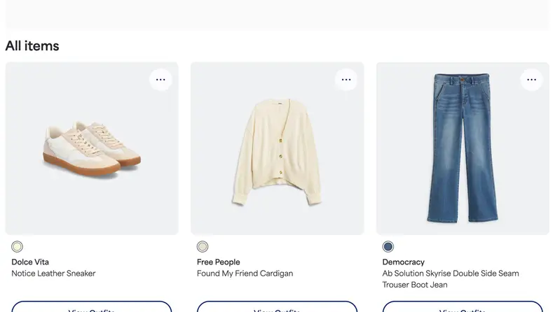 A screenshot from the Stitch Fix website.