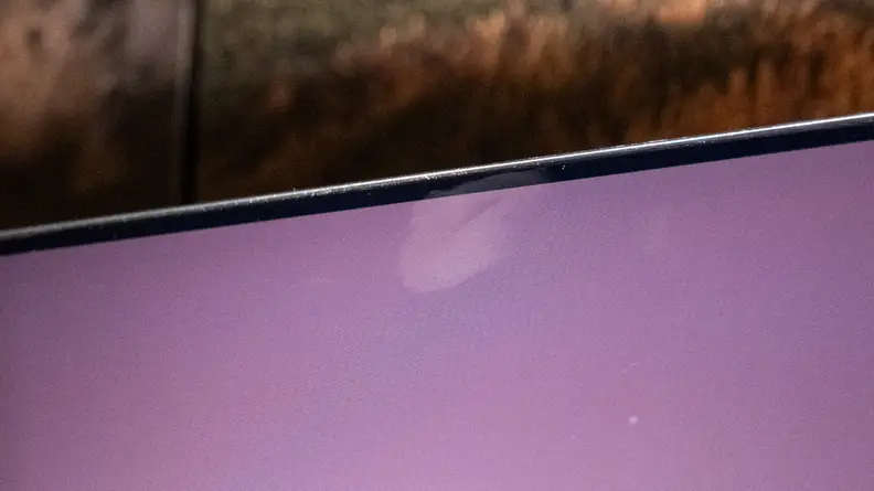 A smudge on a gaming monitor