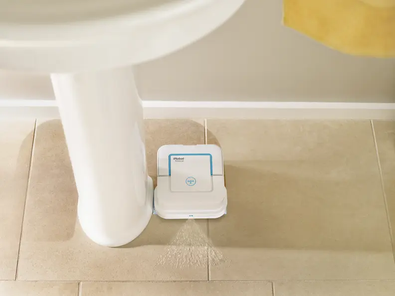 The Braava jet 240 can fit into tight spaces.