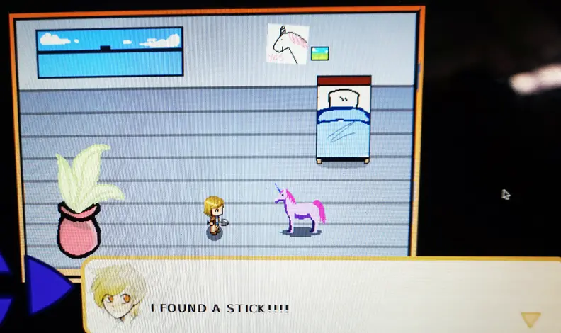A screenshot from The Hole Story